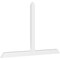 Ekena Millwork Portland Architectural Grade PVC Gable Bracket, 72"W x 45"H x 2"D x 4"F, 15/12 Pitch GBP072X45X0204POR00 - alternate 1